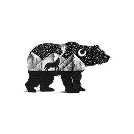 Sticker Art Sticker Art 470120 Bear & Wolf Sticker 470120